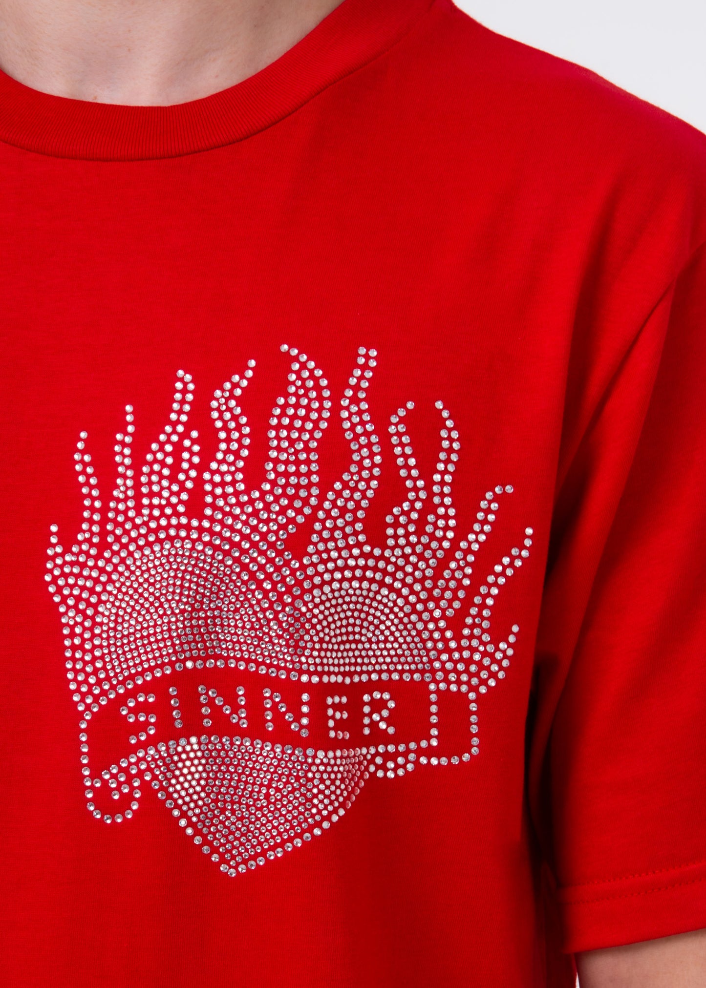 SACRED HEART STRASS T-SHIRT